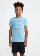Camiseta Infantil Masculina Manga Curta Thermodry Praia - AZUL